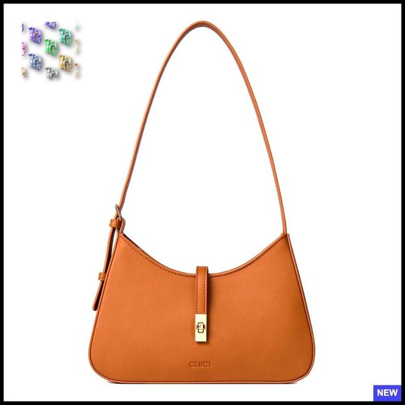 Handbags - Vegan Leather Hobo Shoulder Bag Crossbody Purse Adjustable Strap Chic Minimal